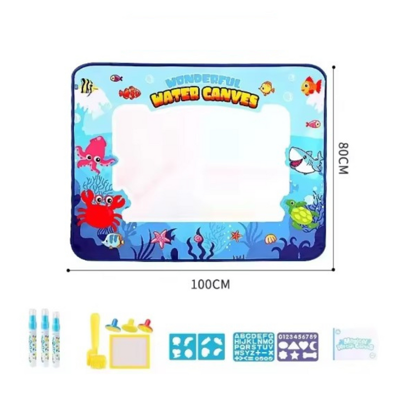 (FRETE GRÁTIS + 9 Brindes) Tapete Mágico aquático Extra Grande 100x80cm