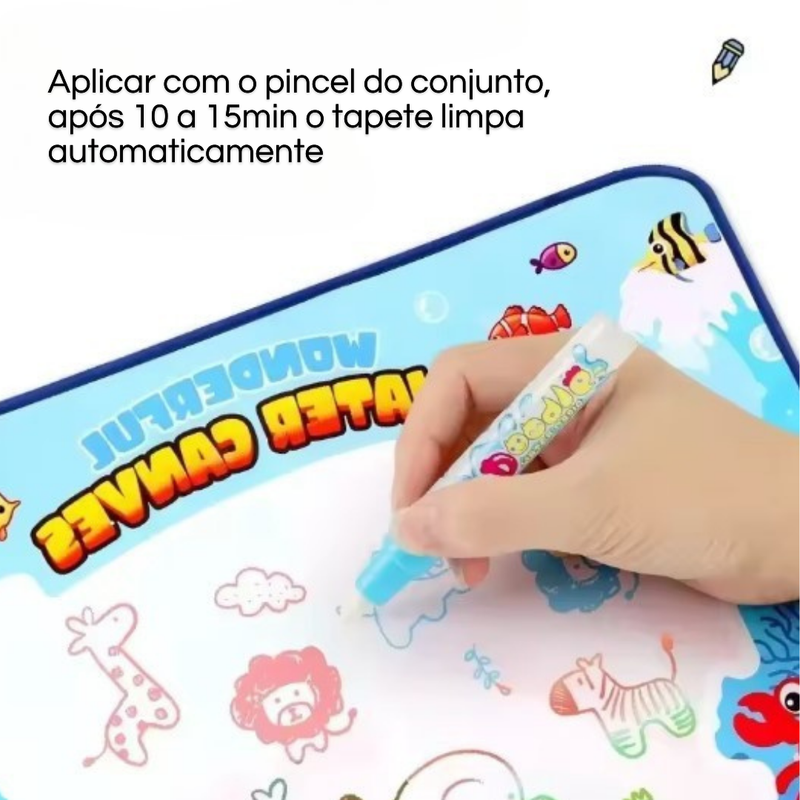 (FRETE GRÁTIS + 9 Brindes) Tapete Mágico aquático Extra Grande 100x80cm