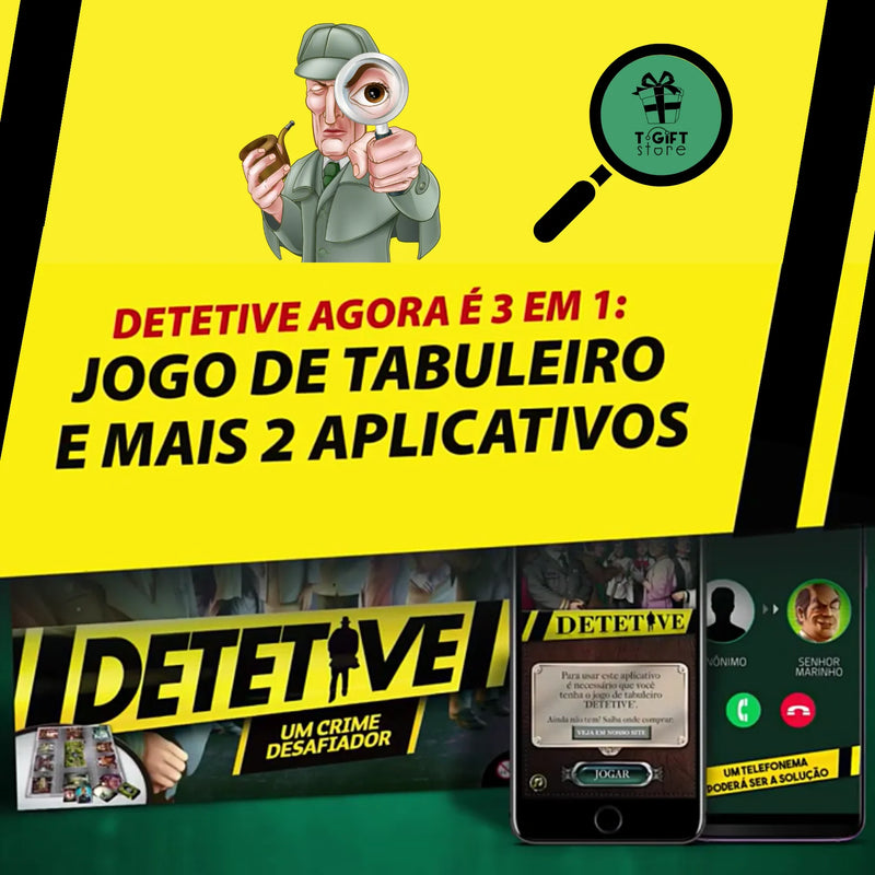 Jogo de detetive com aplicativo para celular - Star
