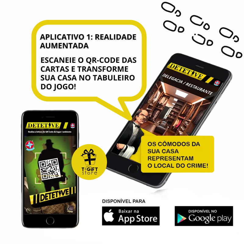 Jogo de detetive com aplicativo para celular - Star