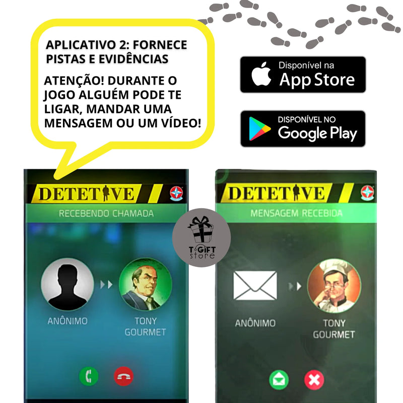 Jogo de detetive com aplicativo para celular - Star
