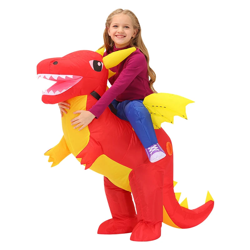 Fantasia inflável infantil de dinossauro, anime Purim, Halloween