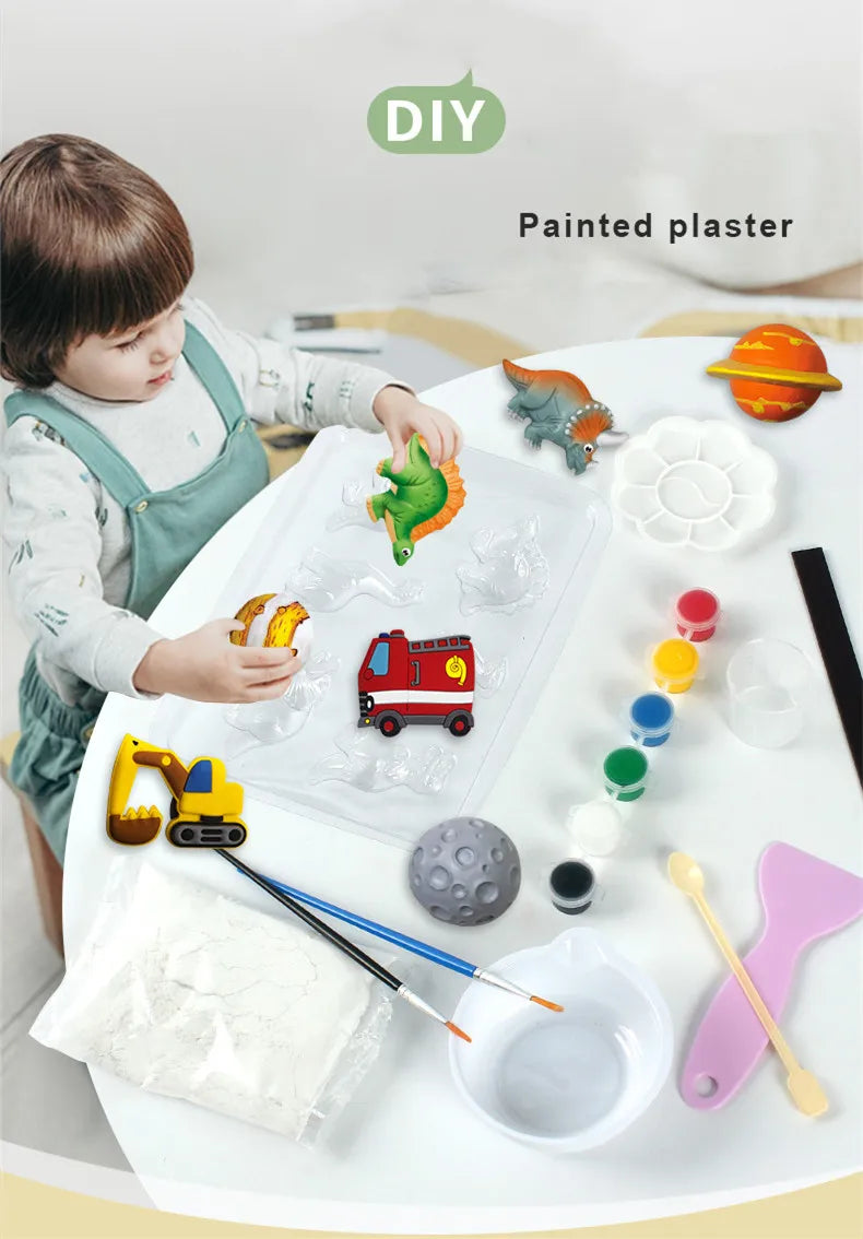 Kit de pintura de gesso para crianças
