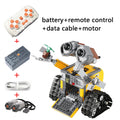 Blocos de construção 2024 novos 687 peças elétricas de alta tecnologia aplicativo RC robô motor