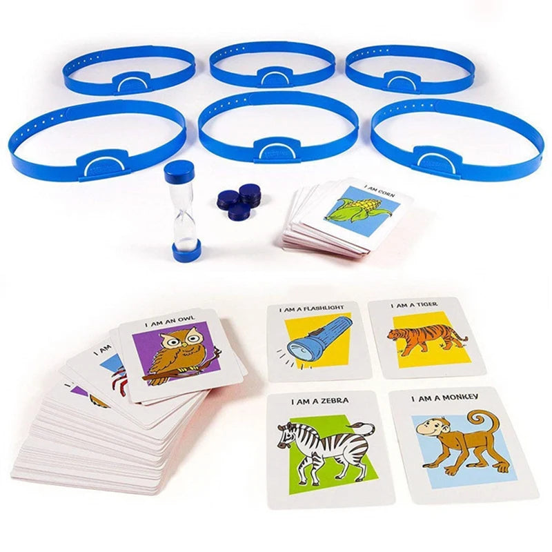 Jogo de tabuleiro de cartas engraçado para crianças