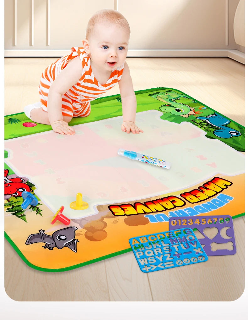 (FRETE GRÁTIS + 9 Brindes) Tapete Mágico aquático Extra Grande 100x80cm