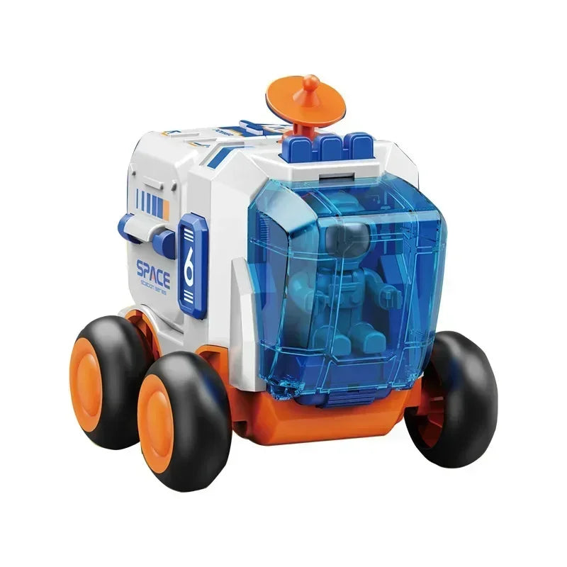 Carro de brinquedo espacial quebra-cabeça infantil