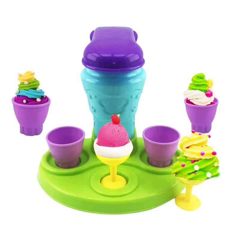 Brinquedo de argila colorida 3D para crianças