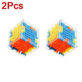 Cubo Mágico Labirinto 3D Quebra-cabeça Transparente de Seis Lados
