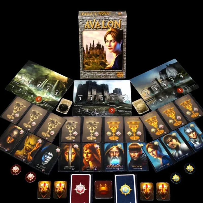 Jogo de tabuleiro Avalon, adequado para reuniões, festas