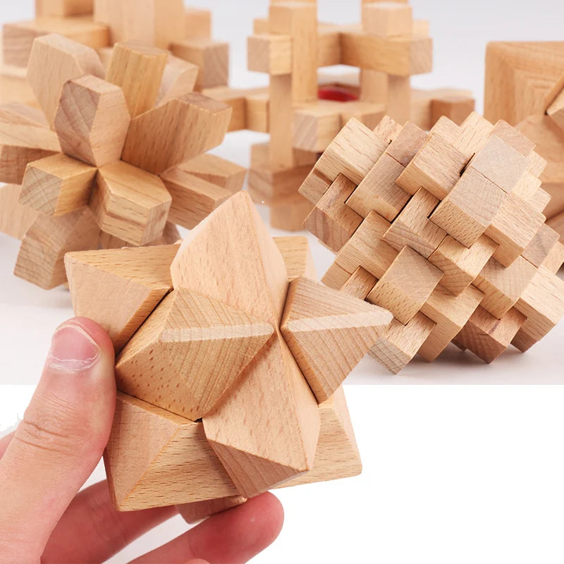 Quebra-cabeça de QI, brinquedo educacional para crianças, jogo de quebra-cabeça 3D
