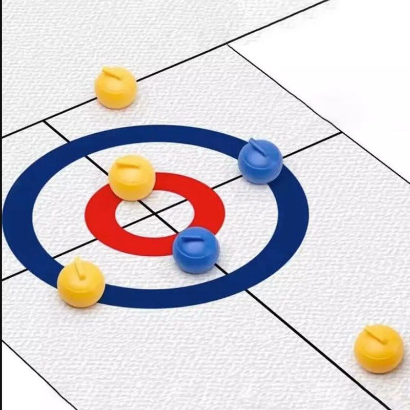 Jogo de curling de mesa dobrável Mini brinquedos interativos