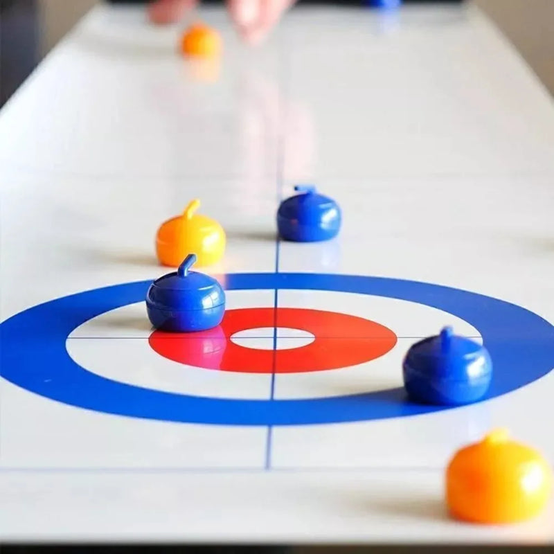 Jogo de curling de mesa dobrável Mini brinquedos interativos