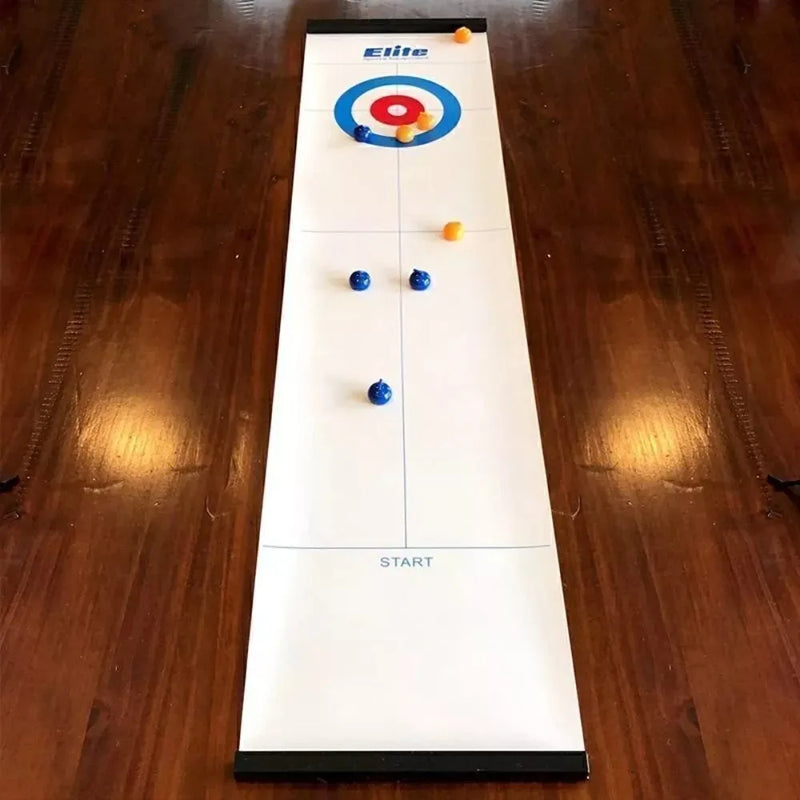 Jogo de curling de mesa dobrável Mini brinquedos interativos