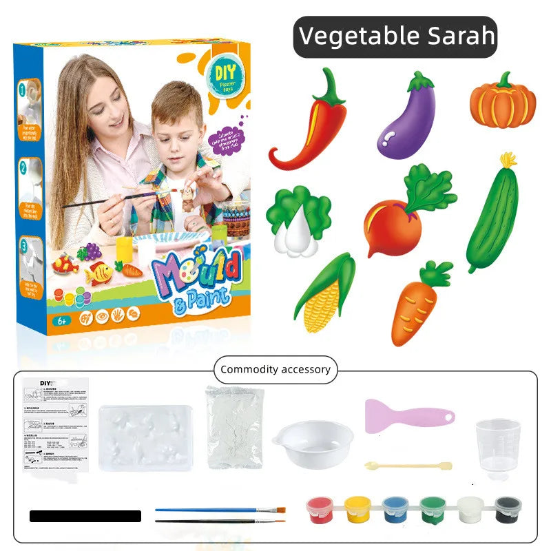 Kit de pintura de gesso para crianças