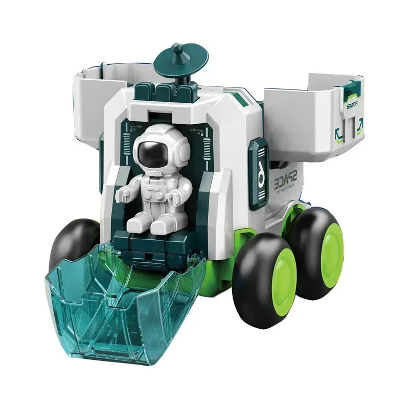 Carro de brinquedo espacial quebra-cabeça infantil