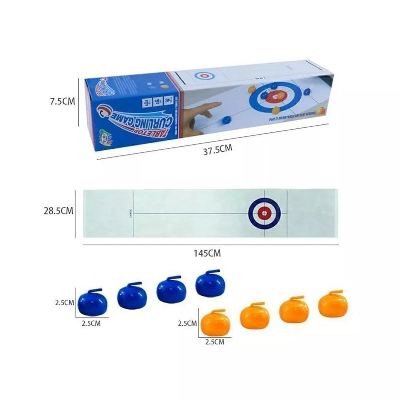Jogo de curling de mesa dobrável Mini brinquedos interativos
