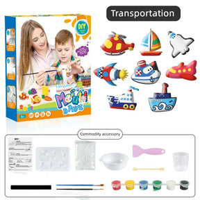 Kit de pintura de gesso para crianças