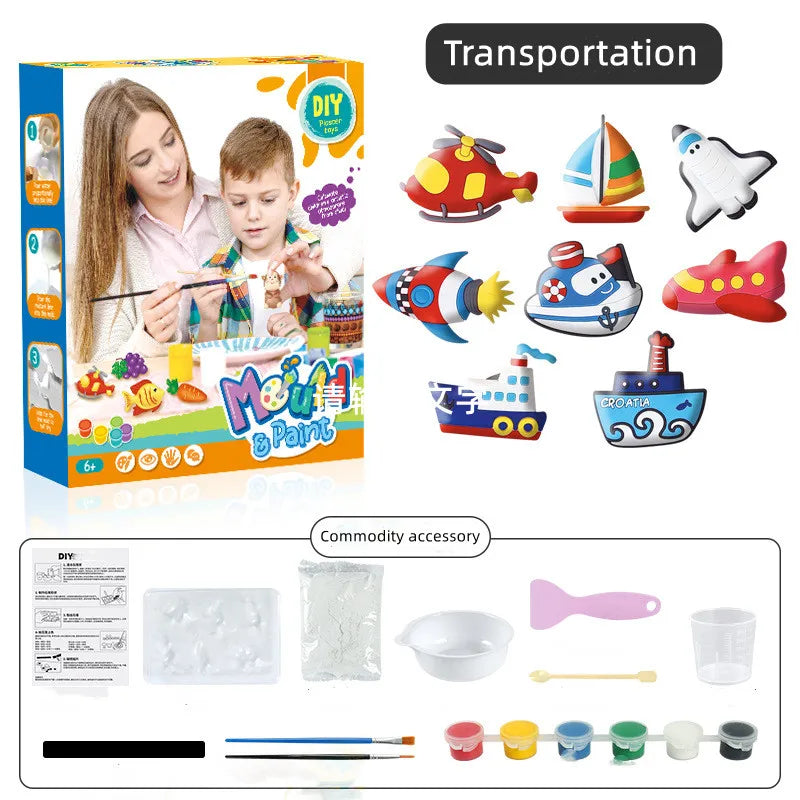 Kit de pintura de gesso para crianças