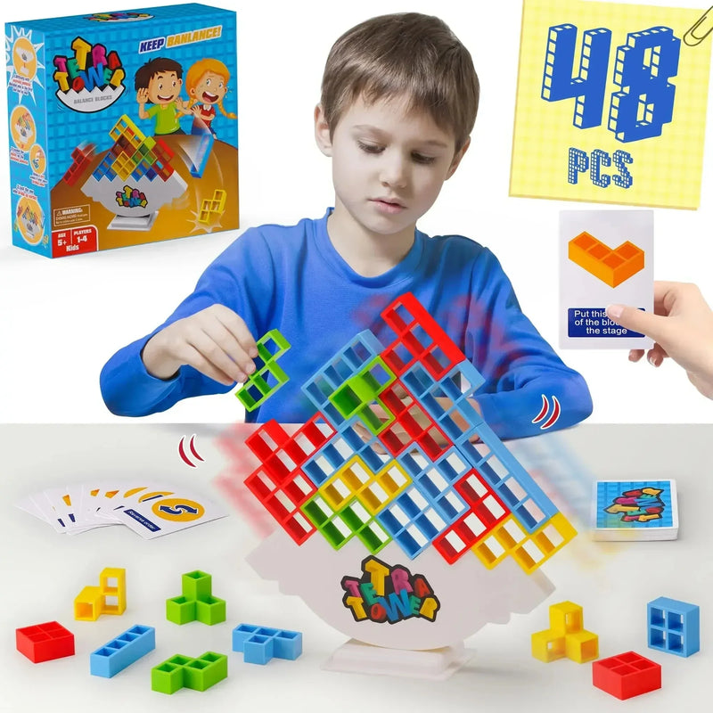 Quebra-cabeças Tetra Tower Fun Balance Stacking Building Blocks