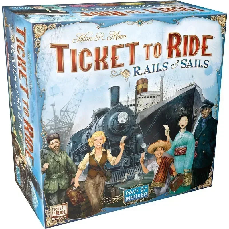Ticket to Ride Rails & Sails Jogo de tabuleiro Inglês Família Multijogador