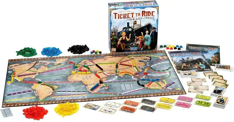 Ticket to Ride Rails & Sails Jogo de tabuleiro Inglês Família Multijogador