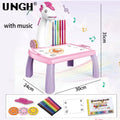 UNGH Crianças projetor LED mesa de desenho brinquedo pintura