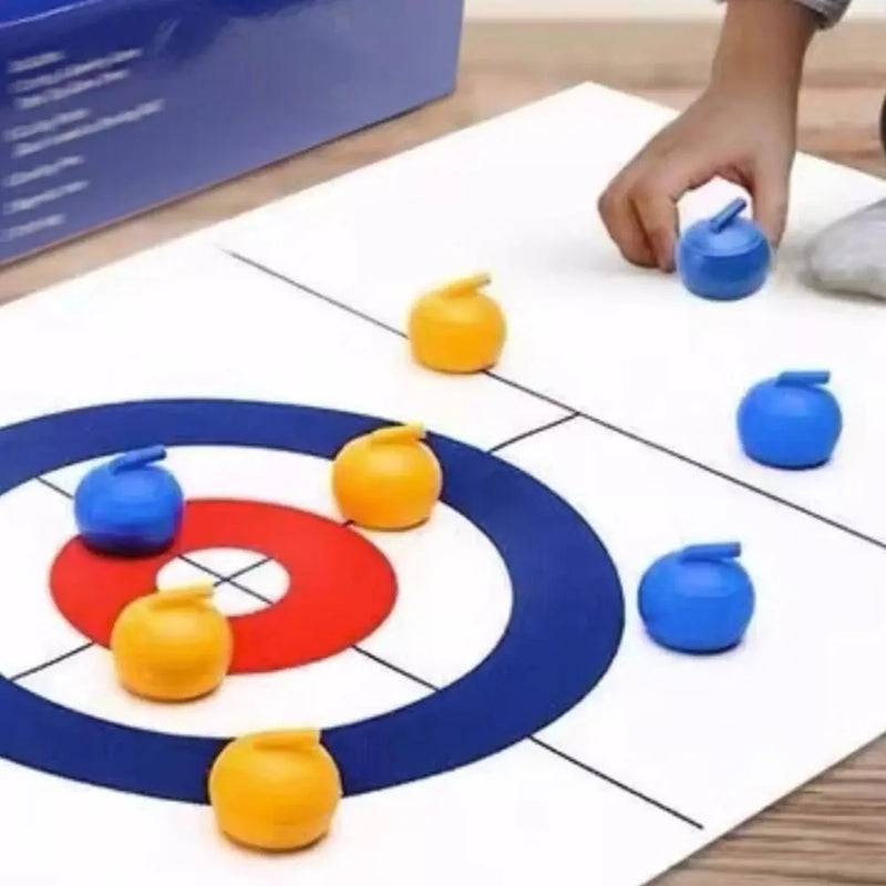 Jogo de curling de mesa dobrável Mini brinquedos interativos