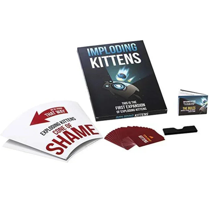 Exploding Kittens 4 em 1 Conjunto de Jogo de Tabuleiro para Festa em Família