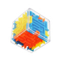 Cubo Mágico Labirinto 3D Quebra-cabeça Transparente de Seis Lados