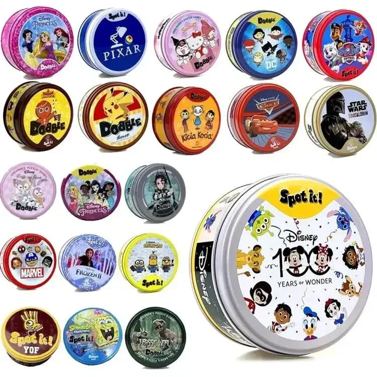 Jogo de cartas de dois baralhos 10Styles, jogo de tabuleiro Dobble