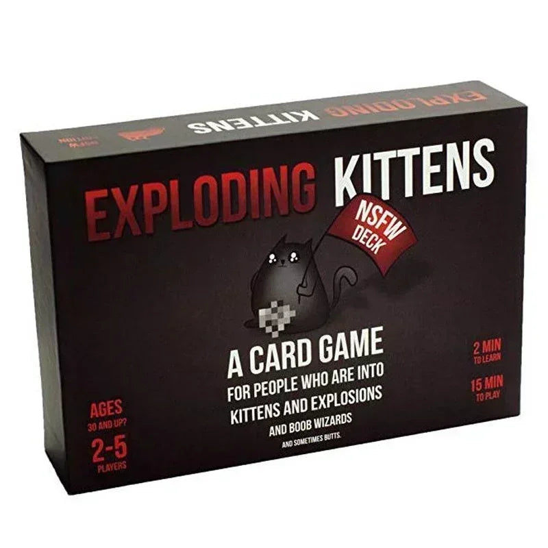 Exploding Kittens 4 em 1 Conjunto de Jogo de Tabuleiro para Festa em Família