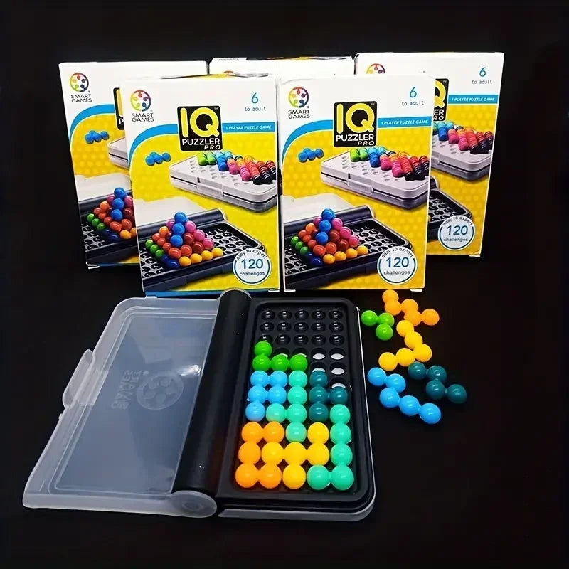 3D 120 Desafios IQ Puzzler Pro, um jogo de viagem para crianças e adultos