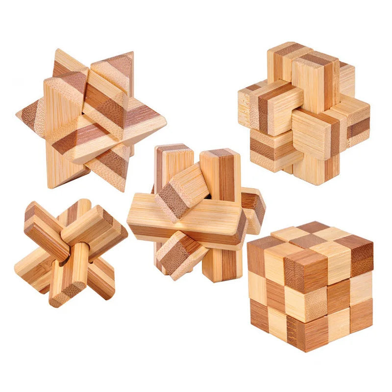 Quebra-cabeça de QI, brinquedo educacional para crianças, jogo de quebra-cabeça 3D