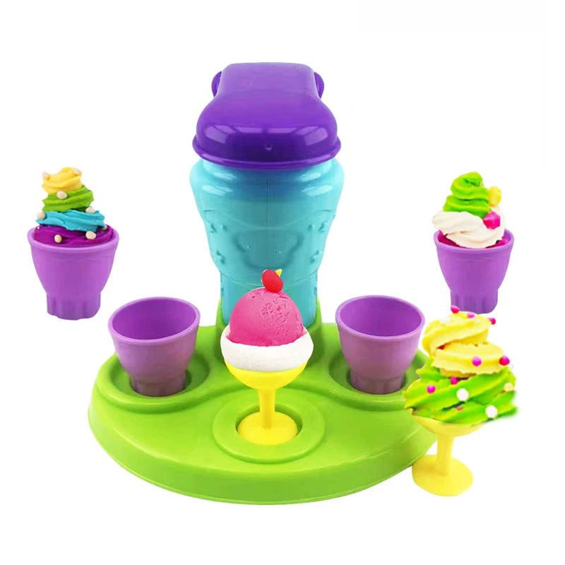 Brinquedo de argila colorida 3D para crianças