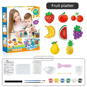 Kit de pintura de gesso para crianças