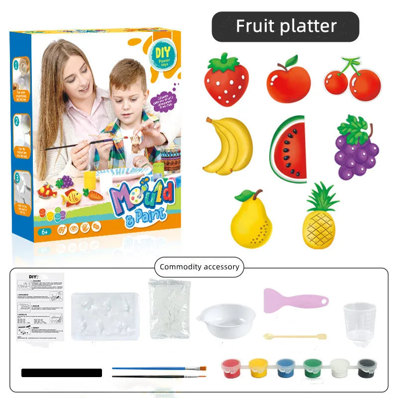 Kit de pintura de gesso para crianças