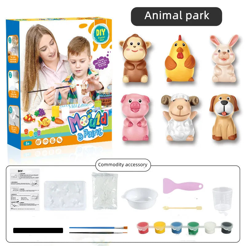 Kit de pintura de gesso para crianças