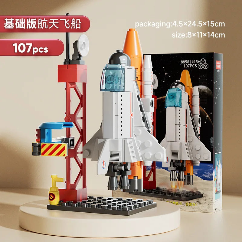 Blocos de construção de figuras de astronauta de 6 a 14 anos