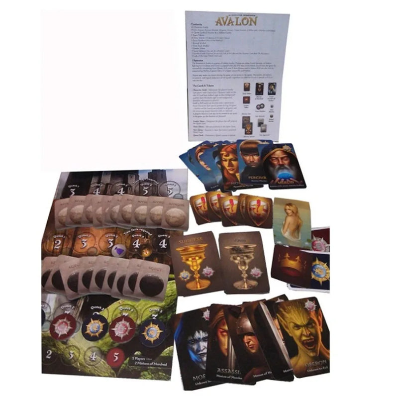 Jogo de tabuleiro Avalon, adequado para reuniões, festas