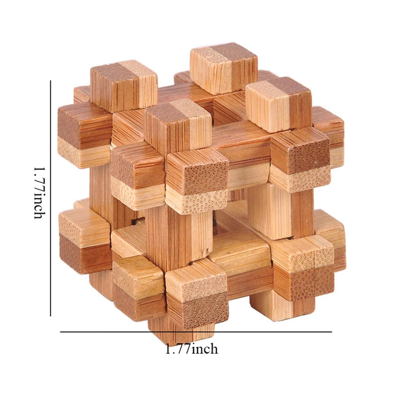 Quebra-cabeça de QI, brinquedo educacional para crianças, jogo de quebra-cabeça 3D