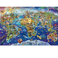 Quebra-cabeça adulto de 75*50 cm, 1000 peças, marco mundial
