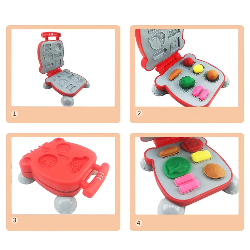 Brinquedo de argila colorida 3D para crianças