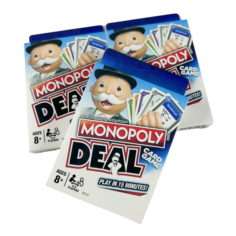 Monopoly Deal Jogo de cartas com dicas rápidas para famílias
