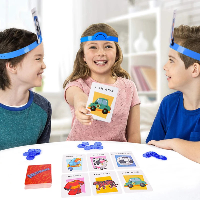Jogo de tabuleiro de cartas engraçado para crianças