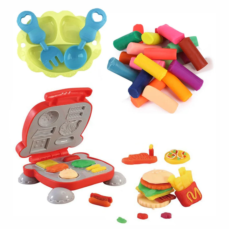 Brinquedo de argila colorida 3D para crianças