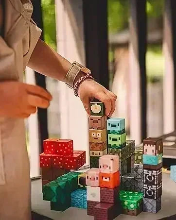 Mine World Magnetic Building Blocks Magnetic