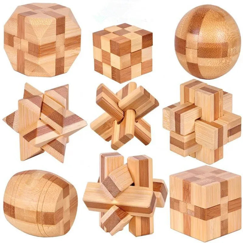 Quebra-cabeça de QI, brinquedo educacional para crianças, jogo de quebra-cabeça 3D