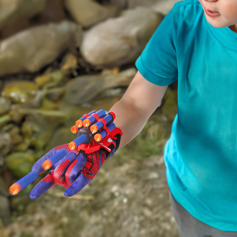 Luvas de aranha AIUAZA, brinquedo lançador de teias para crianças - 15 dardos