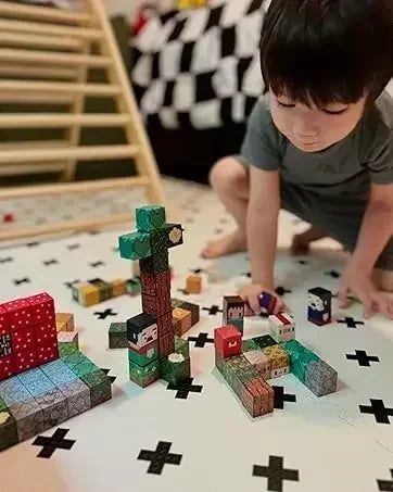Mine World Magnetic Building Blocks Magnetic
